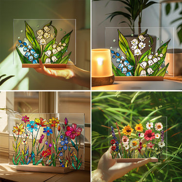 Painted Colorful Flower Pattern Decor